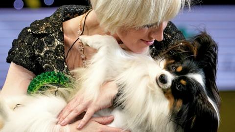 Dylan with his owner Kathleen Roosens