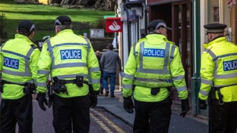 Police cordon in Chorley