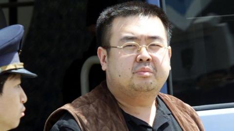 Kim Jong-nam pictured getting off a bus at Narita airport near Tokyo