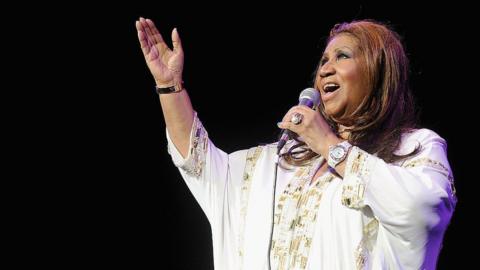 Aretha Franklin performs at Radio City Music Hall on February 17, 2012