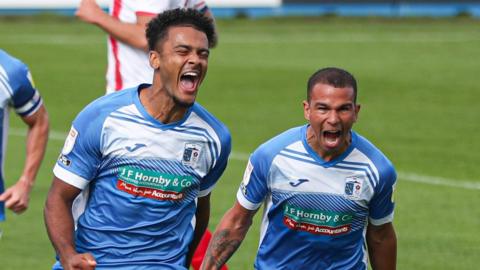 Barrow celebrate