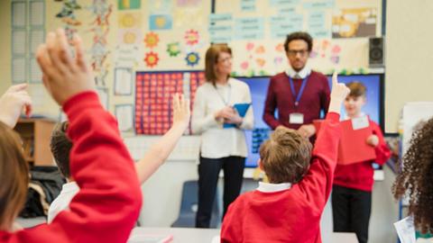 pupils in classroom