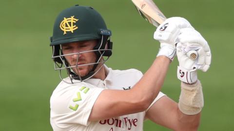 Joe Clarke hit his second Championship century of the season for Nottinghamshire