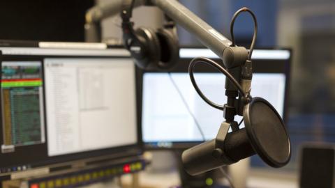 A radio studio