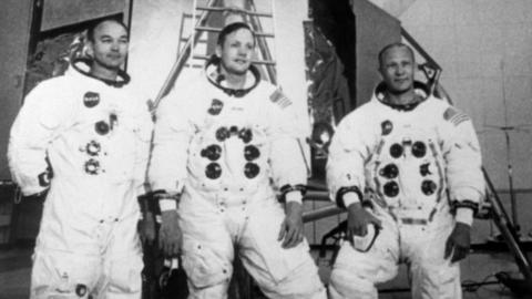 Neil Armstrong, Michael Collins and Edwin Eugene Aldrin, also known as Buzz Aldrin