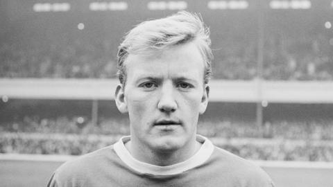 Everton midfielder Jimmy Gabriel in 1964