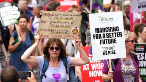 TUC march in London