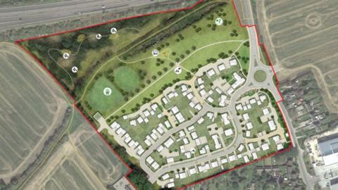 Plans for 110 homes land next to Parsonage Road