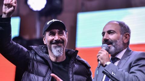 Serj Tankian and Nikol Pashinyan