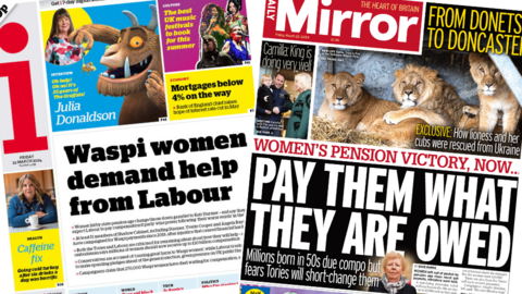 The i and Daily Mirror