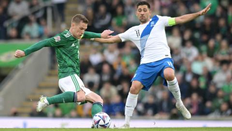 Steven Davis on the ball