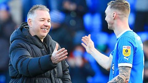 Darren Ferguson and Jack Taylor