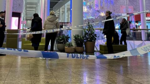 Police scene at Meadowhall