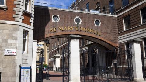 St Mary's Hospital sign