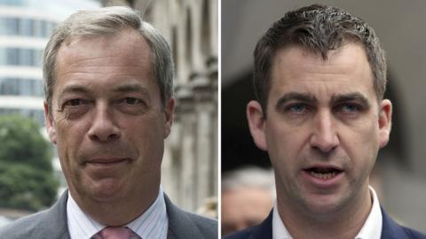 Nigel Farage and Brendan Cox