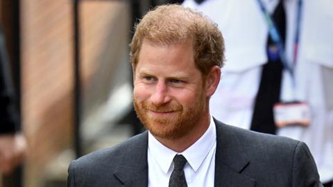 File photo of Prince Harry outside courts earlier this year