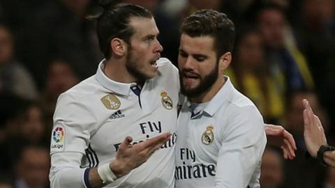 Gareth Bale (left)