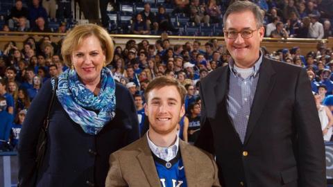 Jay Ruckelshaus with his mother, Mary, and father, John