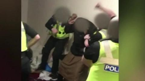 Police restraint video