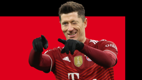 Bayern Munich's Robert Lewandowski