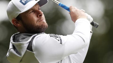 Tyrrell Hatton wearing his hoodie