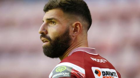 Wigan winger Abbas Miski ran in four tries at the DW Stadium to reach 17 for the season - one behind team-mate Liam Marshall