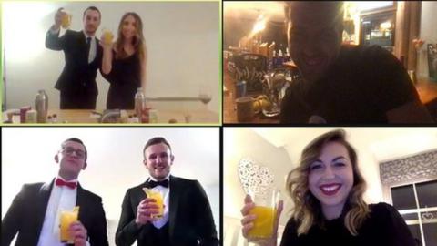 Shannon had a cocktail making party on Zoom for her birthday