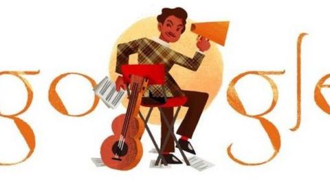 Google Doodle of Malaysia film legend P Ramlee