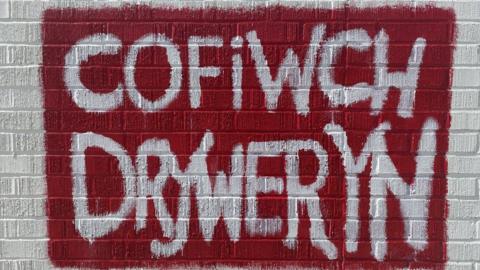 Cofiwch Dryweryn mural in America
