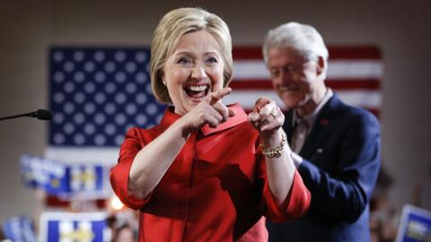 Hillary Clinton after victory in Nevada