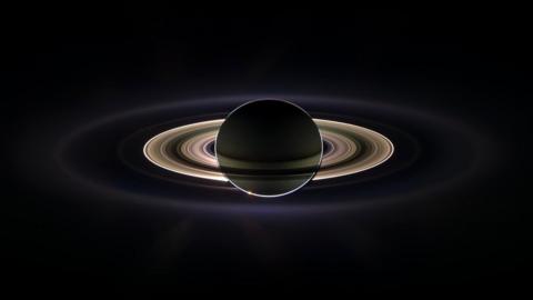 Saturn in shadow