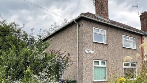 Exterior of house once owned by John Lennon's mother