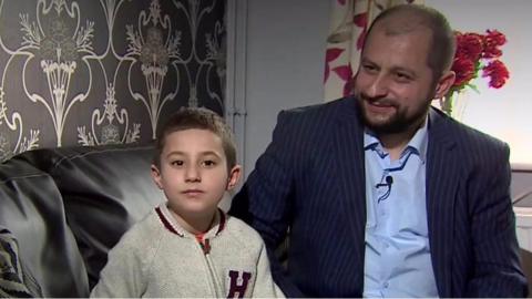 Khaled Kara Hasan and son