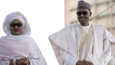 Aisha and Muhammadu Buhari