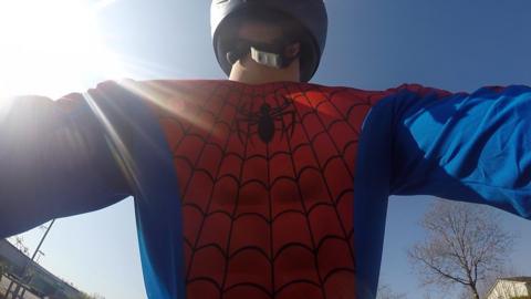 Spiderman biker