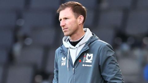 MK Dons head coach Mike Williamson