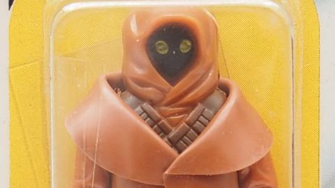 Star War Jawa figure with Vinyl coat