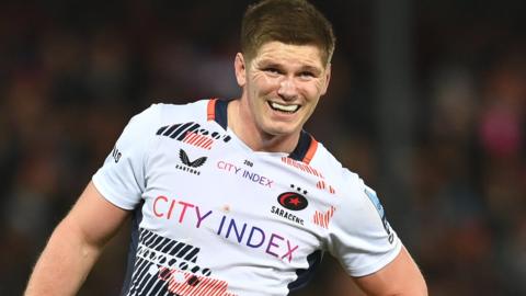 Owen Farrell in action for Saracens