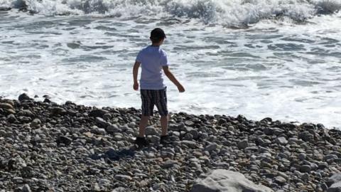 Ryan on beach