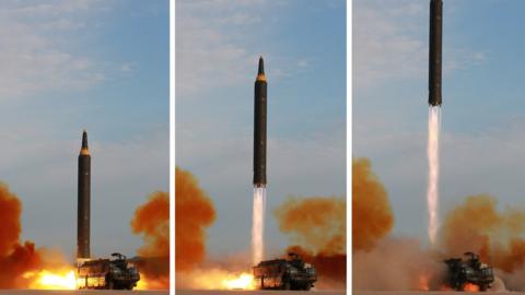 North Korea Hwasong 12 missile launch