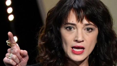 Italian actress Asia Argento, 19 May 2018