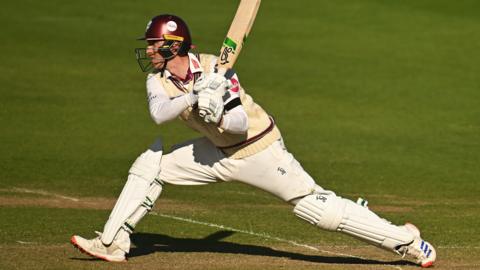 Tom Banton batting for Somerset