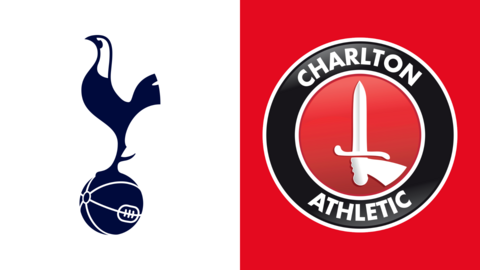 Tottenham Hotspur and Charlton Athletic club badges