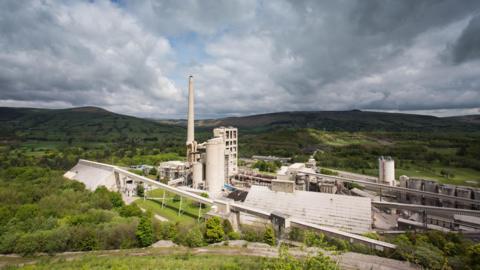 Breedon's cement plant in Hope in Derbyshire
