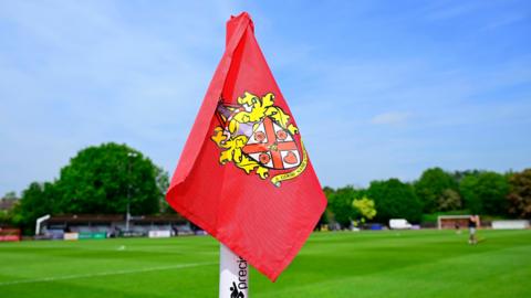 Corner flag at Hornchurch's stadium