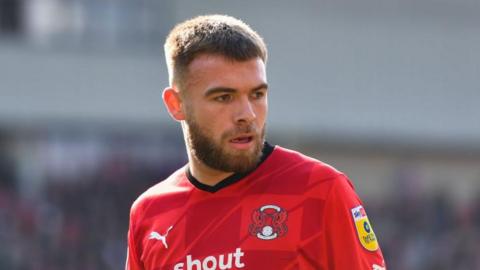 Swindon Town striker Aaron Drinan