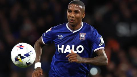 Ashley Young playing for Ipswich