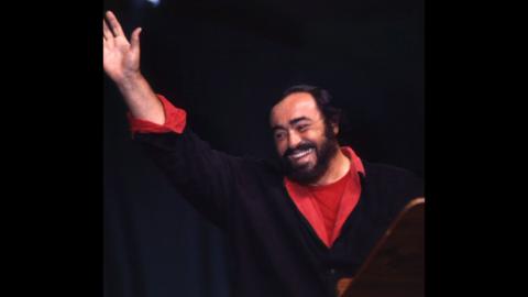Luciano Pavarotti yn Eisteddfod Llangollen yn 1995