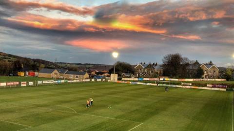 A general view of Bracken Moor, the home of Stocksbridge Park Steels