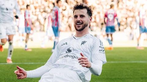 Mason Mount has scored six goals in 58 appearances for Manchester United